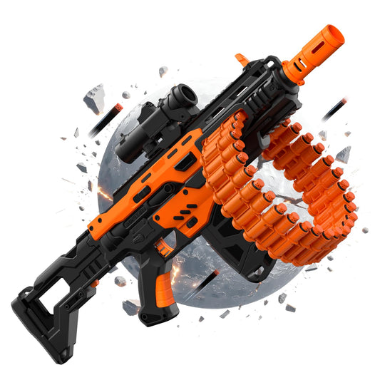 SOFITEN electric automatic toy gun with scope enhances accuracy in outdoor battles