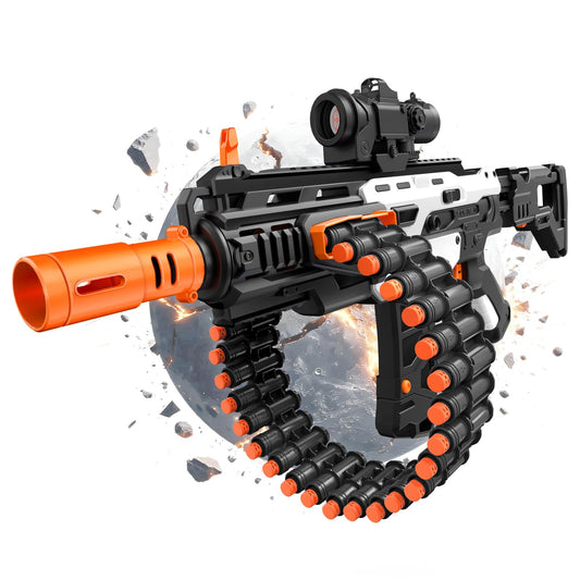 SOFITEN electric toy gun scope for precise backyard battles.