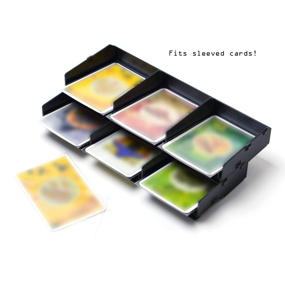 Solid Factory tray accommodates multiple tray sizes for growing card counts.