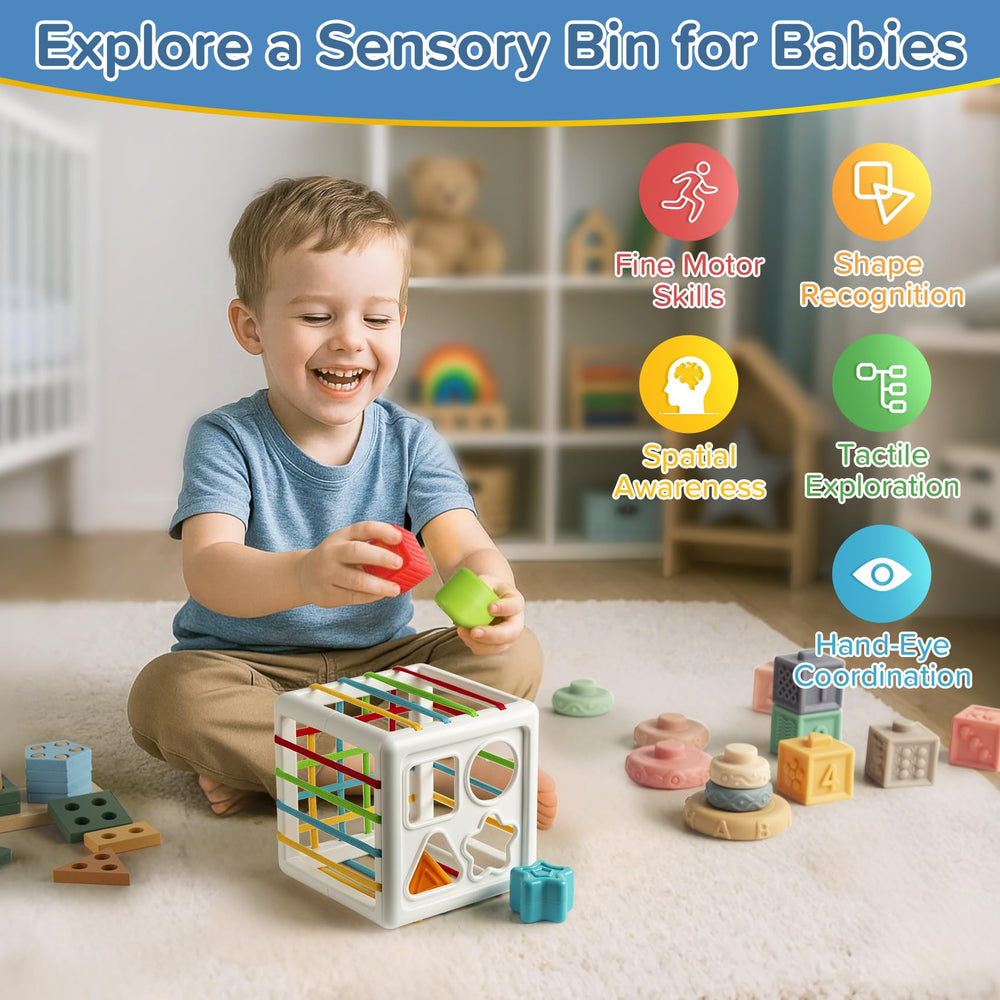 Somastung color-rich stacking blocks and rings promote fine motor skills