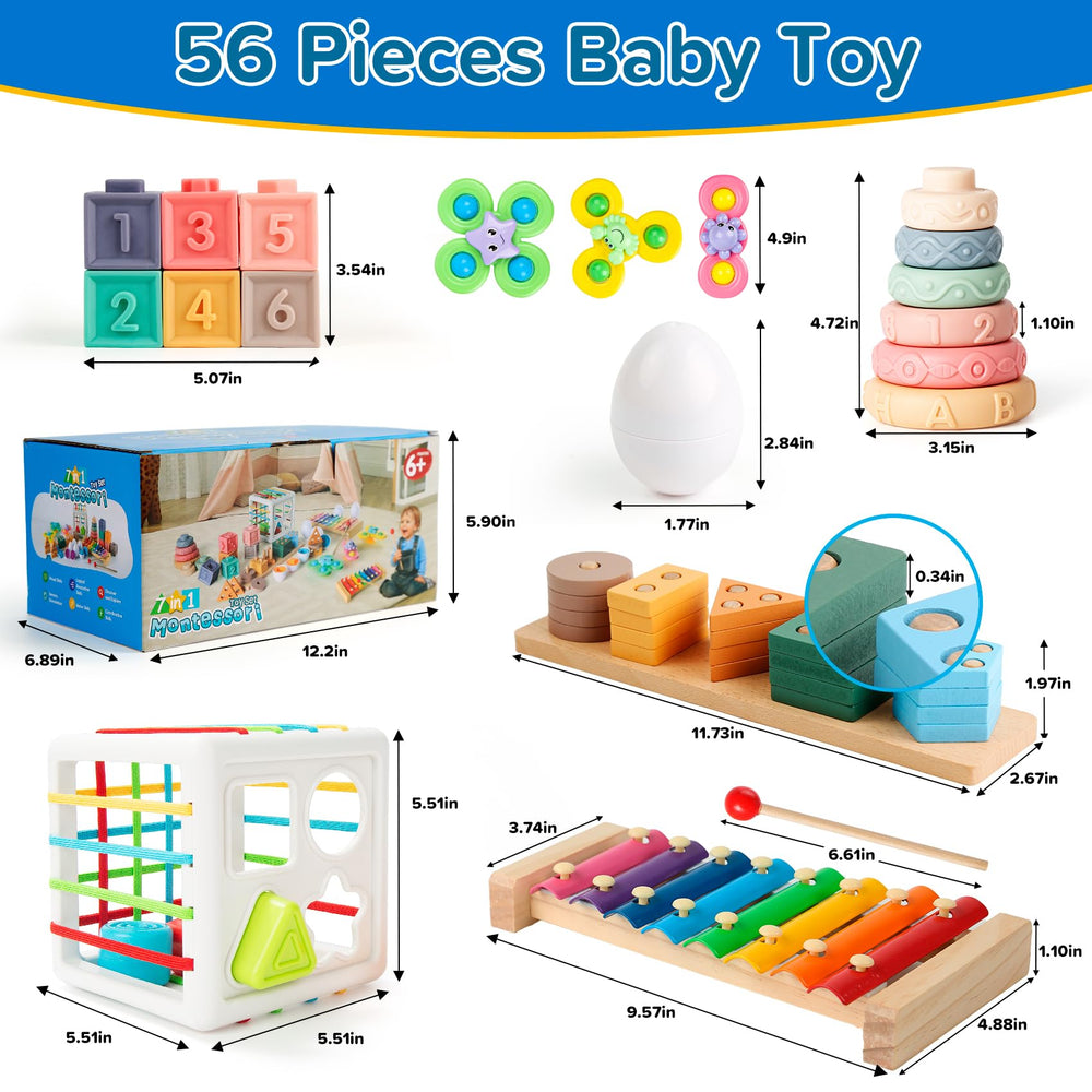 Somastung giftable baby toy set for 6+ months to toddlers