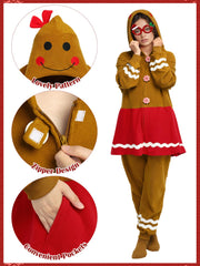 SOMSOC gingerbread set including socks, hat, glasses for complete cosplay.