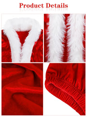 SOMSOC Santa hat with playful pom-pom completes the look