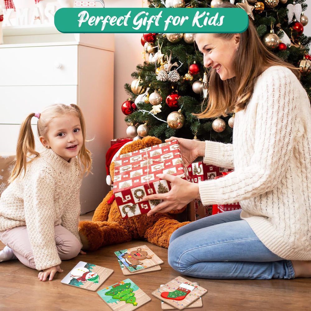 Sondatery six-pack wooden puzzles presented as a versatile stocking stuffer option