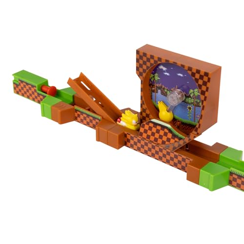 Sonic Go Go Racers Deluxe Playset finishes races at a dramatic finish line moment.