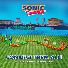 Sonic Go Go Racers Deluxe Playset gravity-powered ride sparks dynamic play sessions.