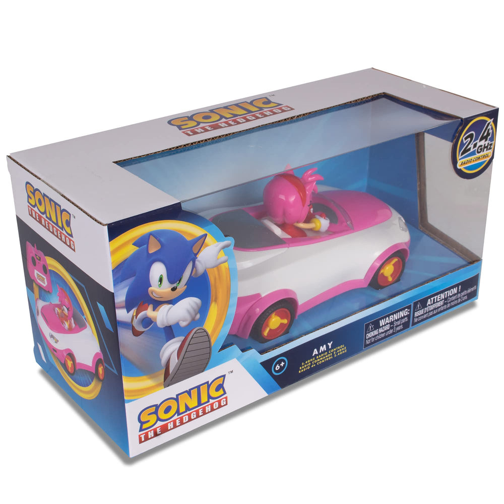Sonic The Hedgehog Amy Rose TSR RC car front wheel alignment for improved control.