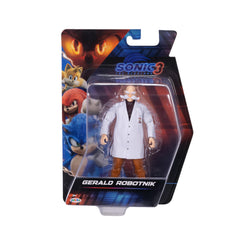 Sonic The Hedgehog Gerald Robotnik 5-inch figure packaging shot.