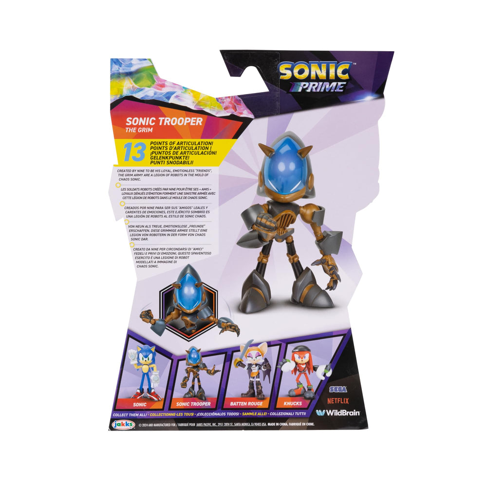 Sonic The Hedgehog Prime 5 inch Trooper packaging ready for display