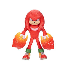 Sonic Knuckles Fire Fist figure dynamic pose highlighting range of motion.