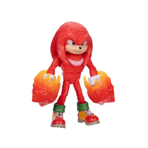 Sonic Knuckles figure side view showcasing articulated joints for poseability.