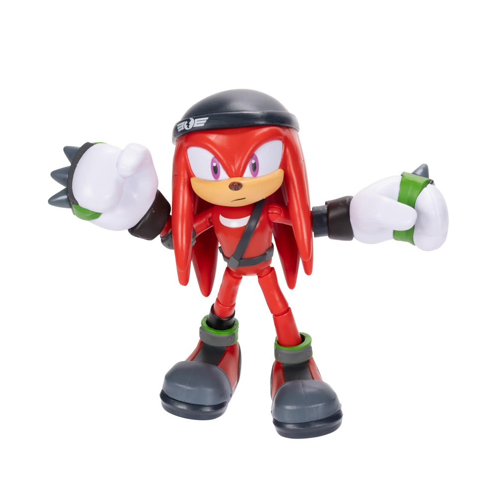 Sonic The Hedgehog Knuckles 5-inch figure posed for display and collection.