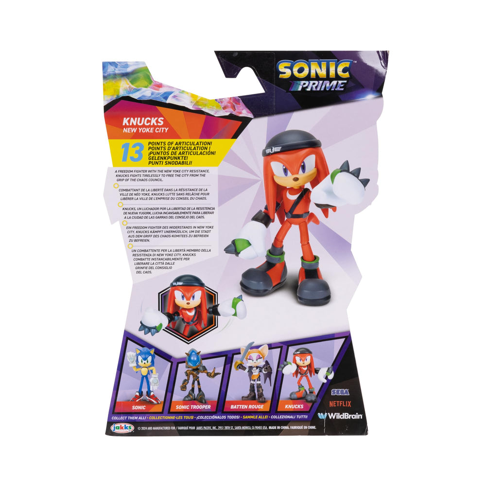 Sonic The Hedgehog Knuckles 5-inch Sonic Trooper option for battle-ready setups.
