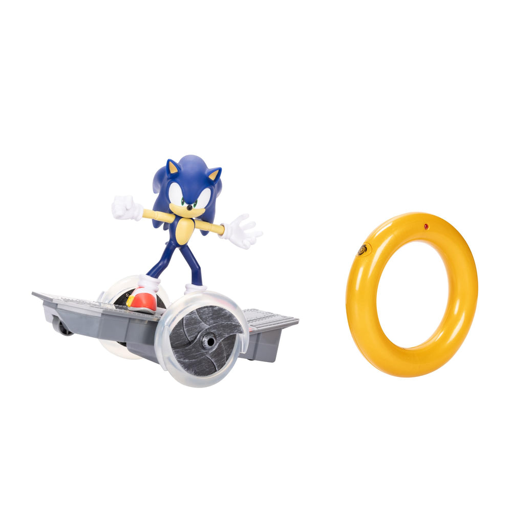 Sonic Speed RC skateboard front view for fast action.