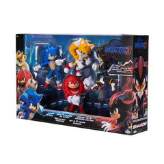 Sonic The Hedgehog 3 Movie 5-inch figure set supports varied scene recreations.
