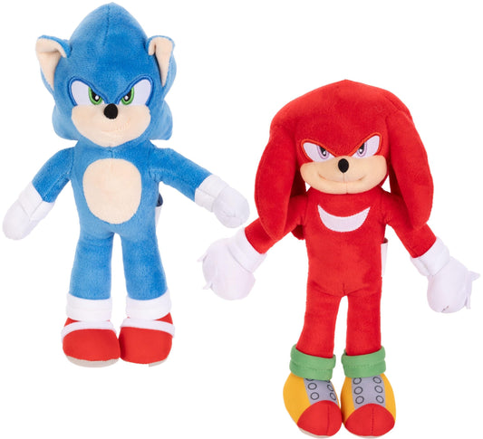 Sonic The Hedgehog 3 Movie plush Sonic 9-inch, perfect for cuddling and display