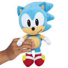 Sonic the Hedgehog 7-inch plush full body highlights the dynamic pose for display.