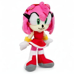 Amy Rose plush offers collectible display-ready size for shelves.