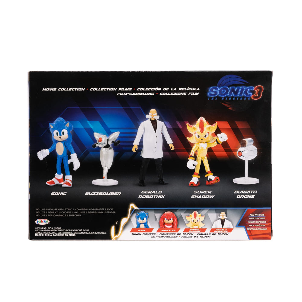 Sonic The Hedgehog 2.5-inch Movie Multi-Pack for gifting and display.