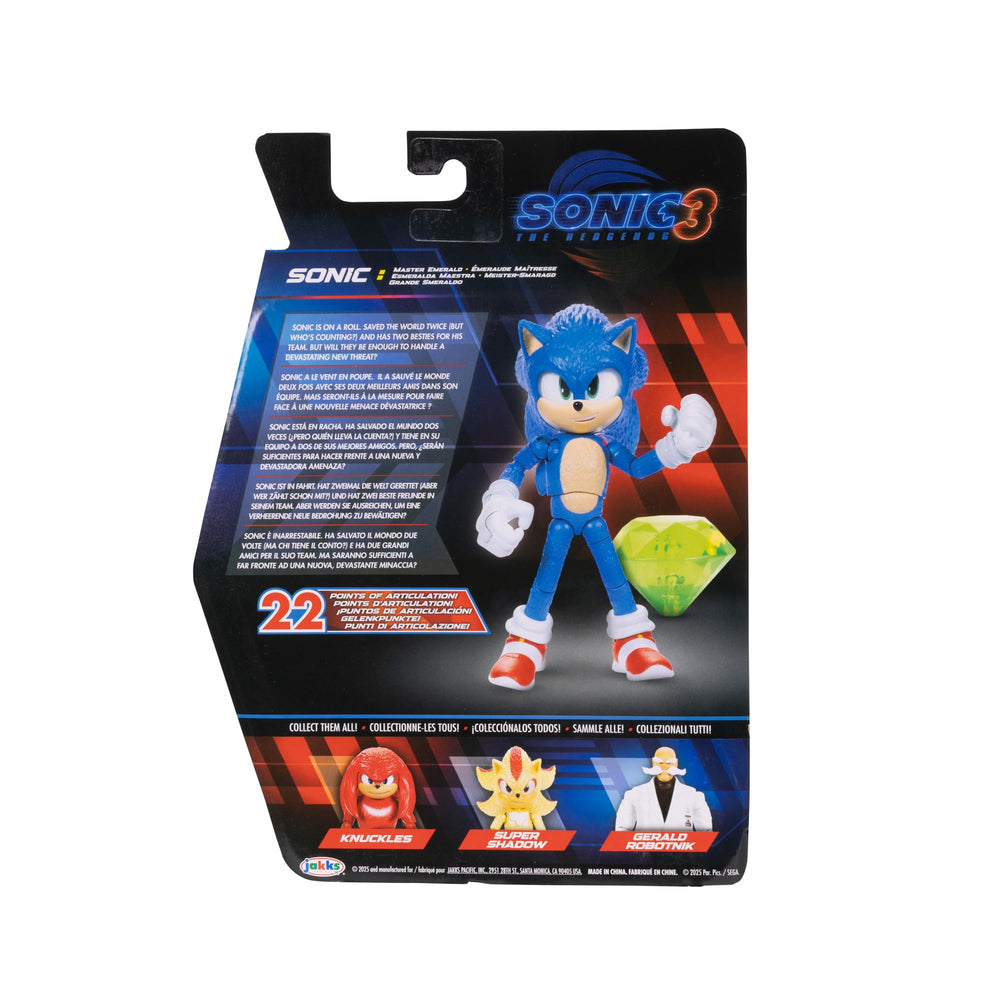 Sonic The Hedgehog 3 Emerald Wave 3 emerald-glow highlights unique accents