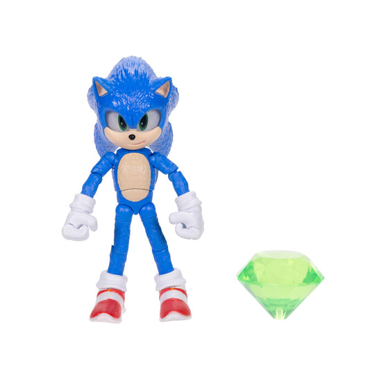 Sonic The Hedgehog 3 Emerald Wave 3 front pose figure for dynamic display