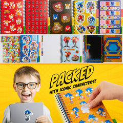 Inside pages featuring sticker sheets for endless scrapbooking and personalization.