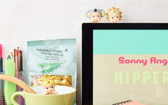Sonny Angel Hippers adhesive-sticker attachment for laptop and desk decor.