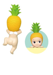 Sonny Angel Hippers Harvest collectible display, great for desk decor.