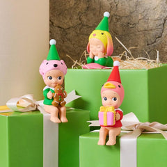 Sonny Angel figure with ornaments and presents for Christmas decor