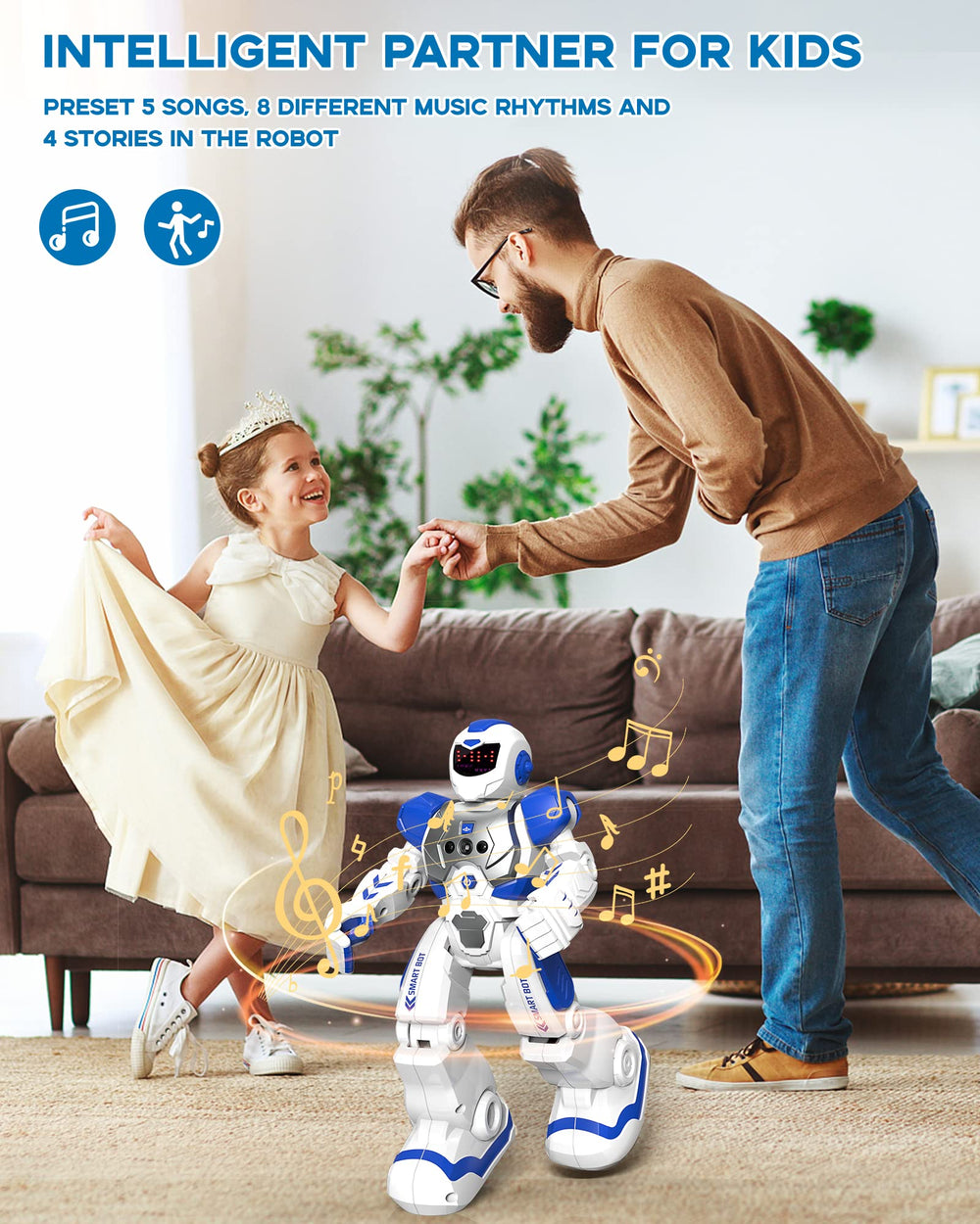 SONOMO 2.4GHz sensing enables precise gesture control during playtime.