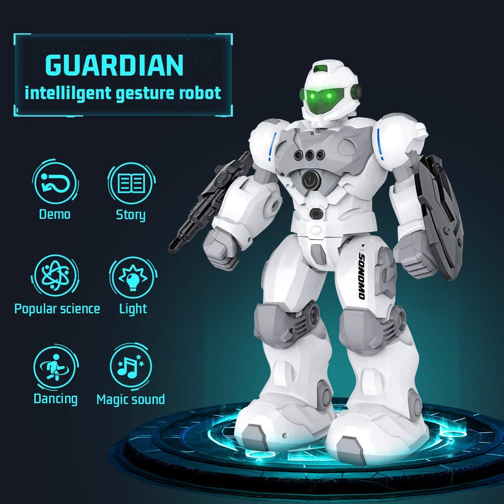 SONOMO RC robot gesture-control mode enabling intuitive play