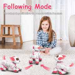 SONOMO robot dog toy in singing mode performs children's songs