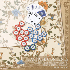 Sonwyoung beige and white chinoiserie design enhances game table aesthetics.