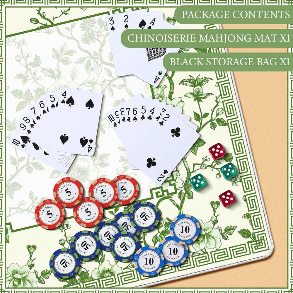 Sonwyoung mahjong mat 2 mm thickness provides sound dampening.