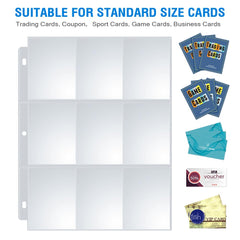 Sooez double-sided sleeves enabling compact back-to-back card storage.