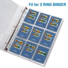 Sooez transparent sleeves display cards clearly without removal.