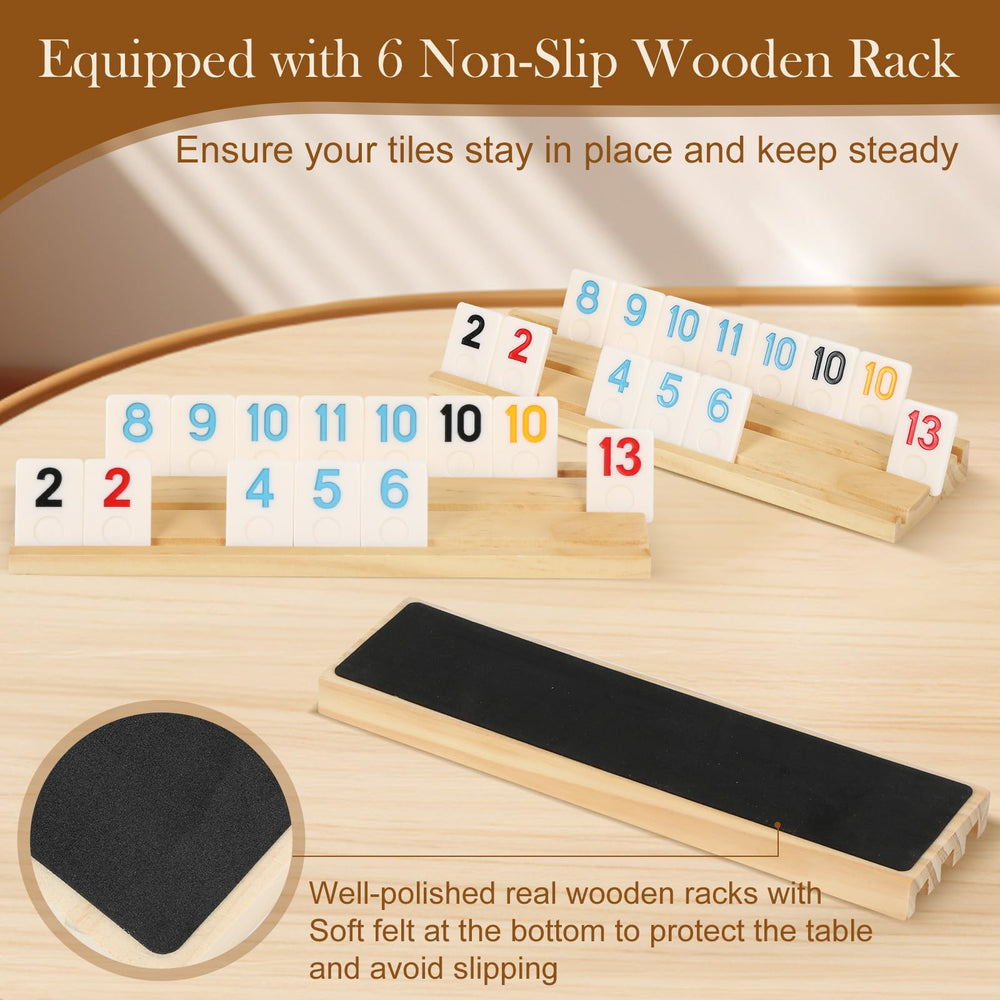 Soopotay tile board area shows tidy rack arrangement for smooth moves.