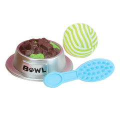 Sophia's Golden Plush Puppy Leash and Collar highlight easy, kid-sized styling for dolls.