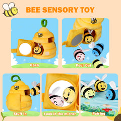 Sortnic bee rattle enhances auditory processing through gentle jingles.