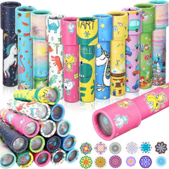 Sosation classic kaleidoscope 24 piece pack showing vibrant symmetrical patterns for imaginative play