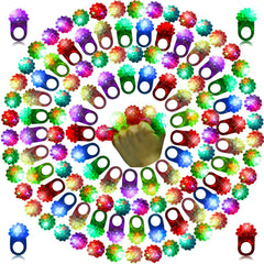 Sosation Mardi Gras LED ring colorful flash for parades
