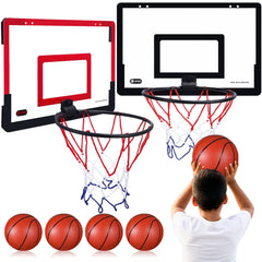 Sosation two mini hoops on door setup for quick indoor fun.