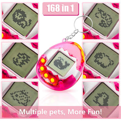 Sosation virtual pet keychain features simple buttons for quick play sessions.