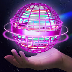 Sosuy Flying Orb Ball levitating in hand for interactive family play.