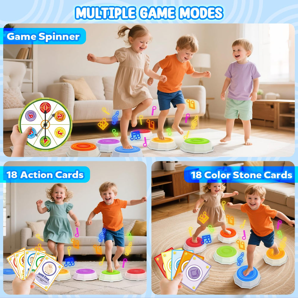 SOTAONE stepping stones with non-slip base help kids stay steady.