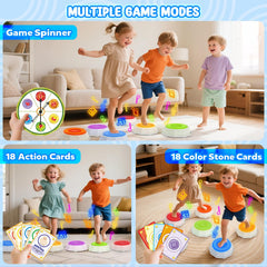 SOTAONE stepping stones with non-slip base help kids stay steady.