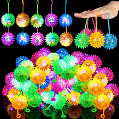 Sotiff LED spiky ball closeup showing vibrant colors for night play