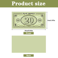 Sotiff play money 8 denominations organized by value for versatile classroom or game use.