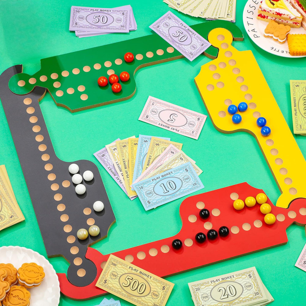 Sotiff play money size 4x2 inches, easy to handle and store.