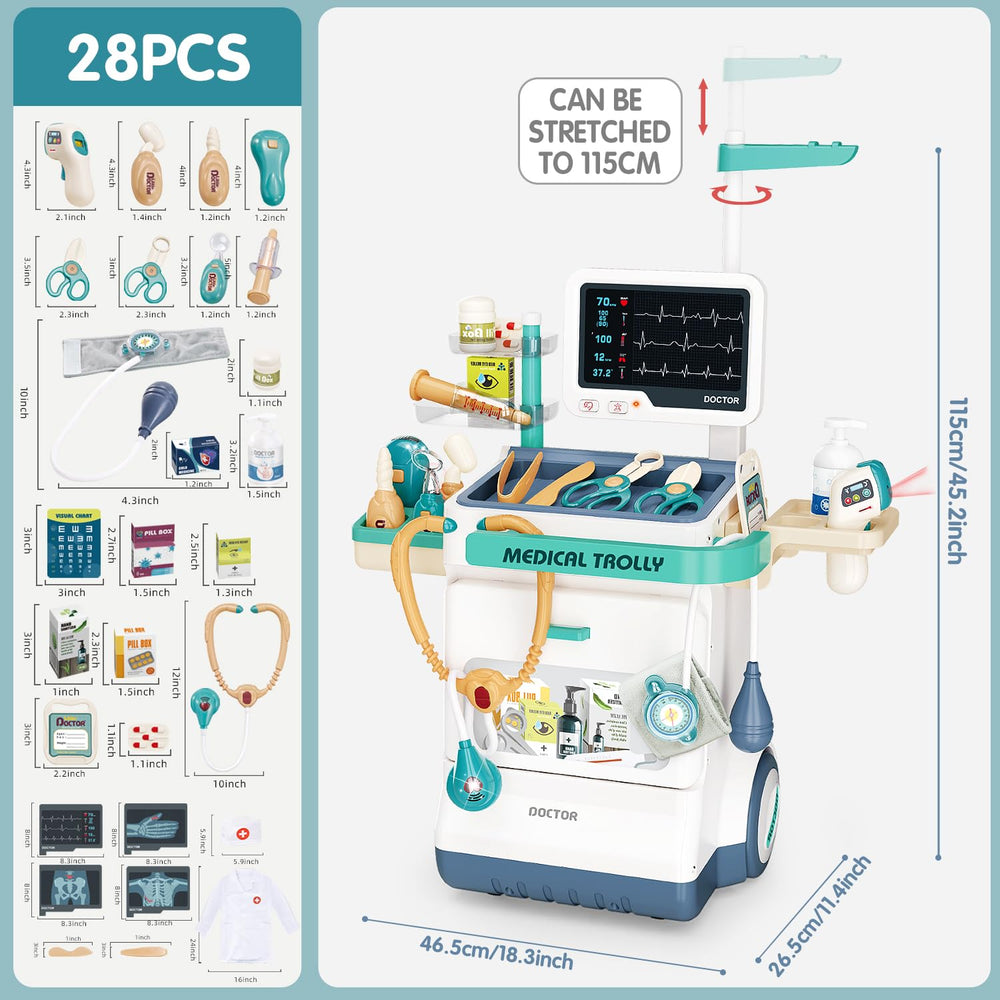 Sotodik Doctor Kit stethoscope for realistic heartbeat checks during pretend play